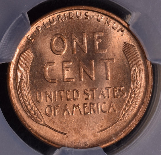 1909 VDB Lincoln Wheat Penny Cent - CAC MS66 RD