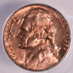 1959 Jefferson Nickel - ANACS MS63 5 Steps - Struck On Sintered Blank