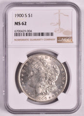 1900-S Morgan Silver Dollar - NGC MS62