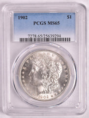 1902 Morgan Silver Dollar - PCGS MS65