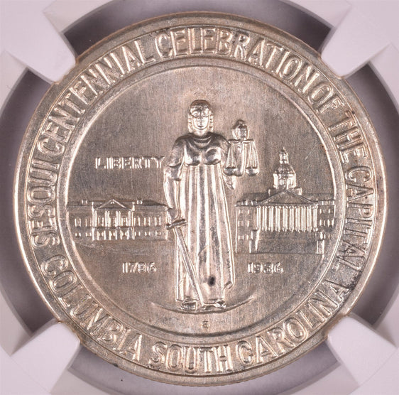 1936-S Columbia Commemorative Silver Half Dollar - NGC MS67