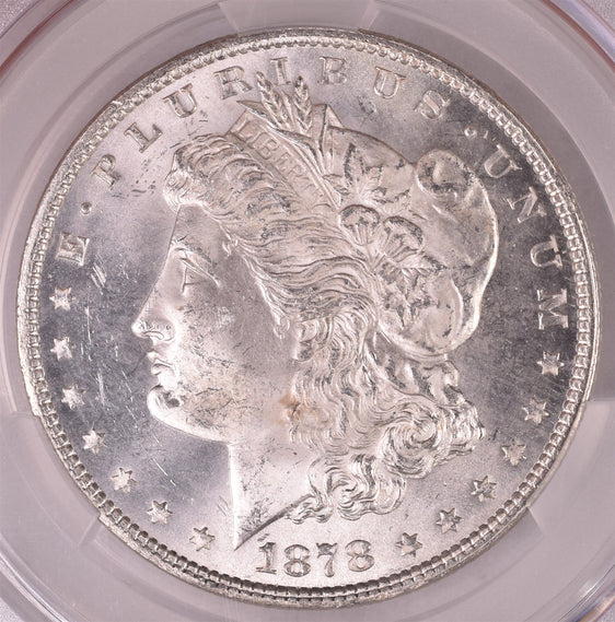 1878 7/8TF Morgan Silver Dollar - CAC MS63 Strong