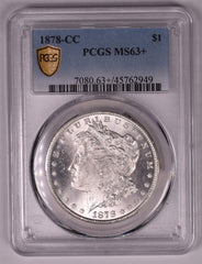 1878-CC Morgan Silver Dollar - PCGS MS63+ Plus
