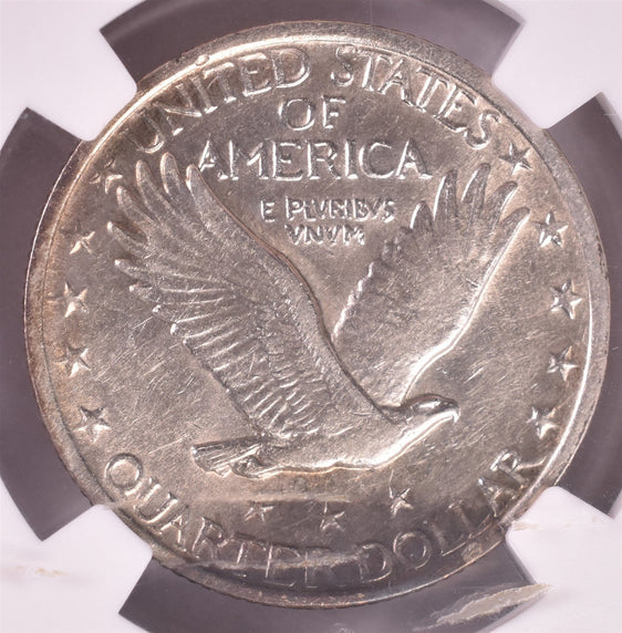 1921 Standing Liberty Silver Quarter - NGC AU55