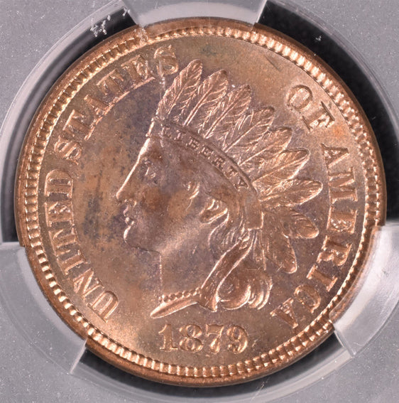 1879 Indian Head Cent - CAC MS64 RD