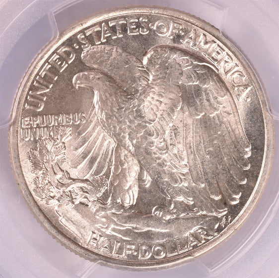 1944 Walking Liberty Silver Half Dollar - PCGS MS64 - Sight White