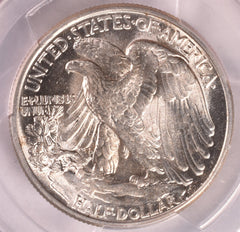 1944 Walking Liberty Silver Half Dollar - PCGS MS64 - Sight White