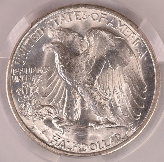 1945-S Walking Liberty Silver Half Dollar - CAC MS64