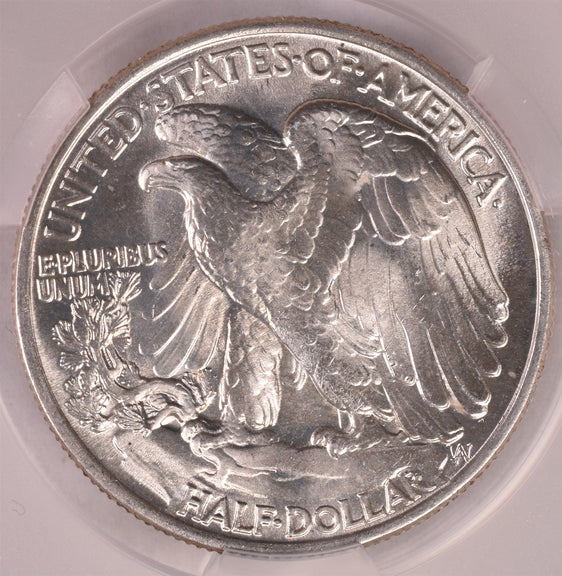 1946 Walking Liberty Silver Half Dollar - CAC MS65