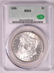 1886 Morgan Silver Dollar - CAC MS64