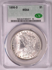 1898-O Morgan Silver Dollar - CAC MS64