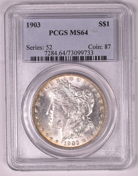 1903 Morgan Silver Dollar - PCGS MS64