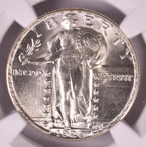 1929 Standing Liberty Silver Quarter - NGC MS64 FH