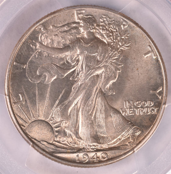 1940 Walking Liberty Silver Half Dollar - PCGS MS64