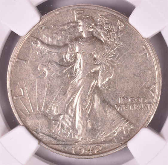 1942 Walking Liberty Silver Half Dollar - NGC PF55
