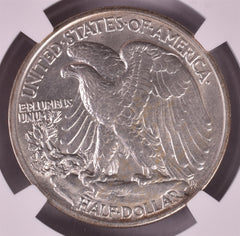 1920 Walking Liberty Silver Half Dollar - NGC AU55