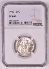 1923 Standing Liberty Silver Quarter - NGC MS64