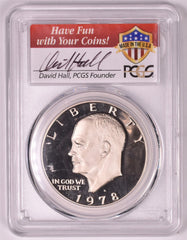 1978-S Eisenhower Dollar - PCGS PR70 DCAM - David Hall