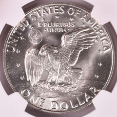 1974-S Eisenhower Silver Dollar - NGC MS67 - Sight White