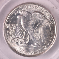 1943 Walking Liberty Silver Half Dollar - PCGS MS64 GOLD CAC - Old Green Holder