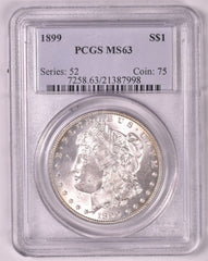 1899 Morgan Silver Dollar - PCGS MS63