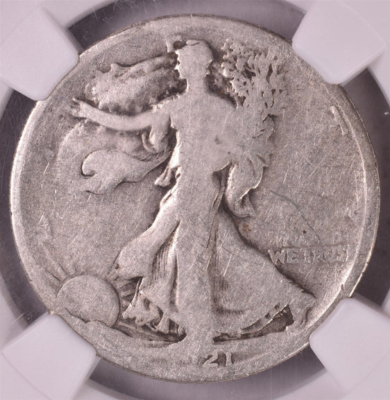 1921-D Walking Liberty Silver Half Dollar - NGC G4