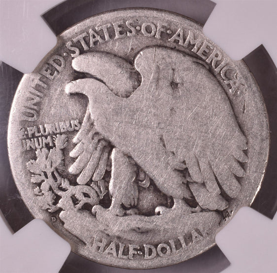 1921-D Walking Liberty Silver Half Dollar - NGC G4