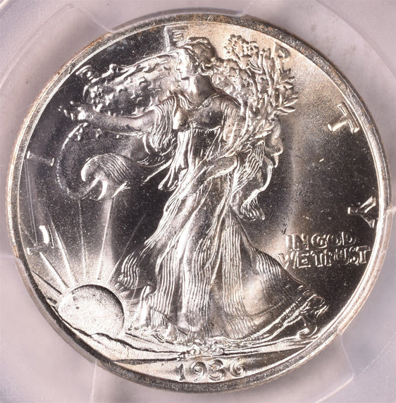 1936 Walking Liberty Silver Half Dollar - PCGS MS65