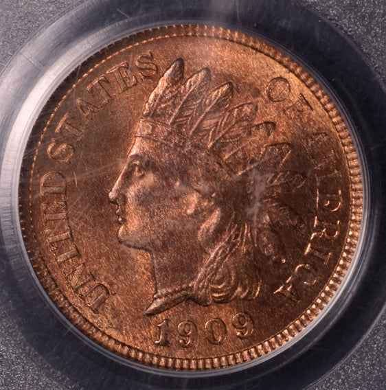 1909 Indian Head Cent - PCGS MS65 RB - OGH Old Green Holder