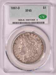 1897-O Morgan Silver Dollar - CAC XF45