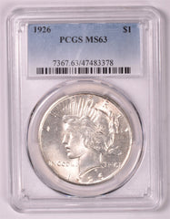 1926 Peace Silver Dollar - PCGS MS63