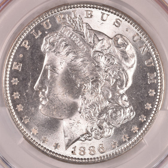 1886 Morgan Silver Dollar - CAC MS63