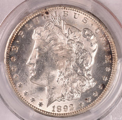 1892-CC Morgan Silver Dollar - PCGS MS63
