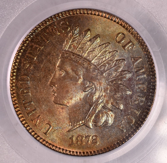 1872 Indian Head Cent - PCGS MS64 BN - Nice Toning