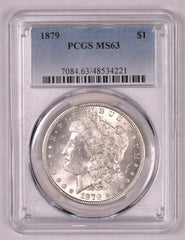 1879 Morgan Silver Dollar - PCGS MS63