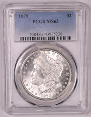 1879 Morgan Silver Dollar - PCGS MS63