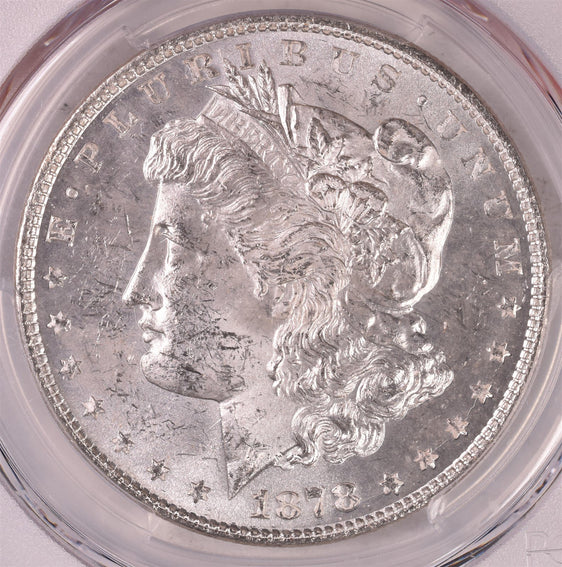 1878 8TF Morgan Silver Dollar - PCGS MS64 - VAM 22 Polished LIB