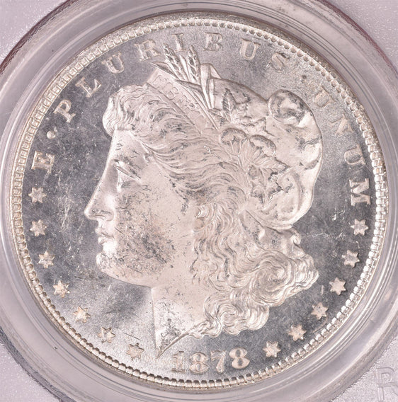 1878 8TF Morgan Silver Dollar - PCGS MS63 - OGH Old Green Holder
