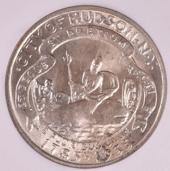 1935 Hudson Commemorative Silver Half Dollar - NGC MS65