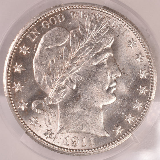 1911 Barber Silver Half Dollar - CAC MS62