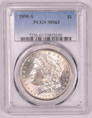 1898-S Morgan Silver Dollar - NGC MS63