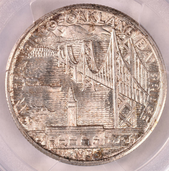 1935-S Bay Bridge Commemorative Silver Half Dollar - PCGS MS66