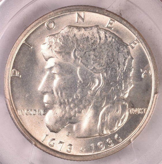 1936 Elgin Commemorative Silver Half Dollar - PCGS MS65