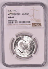 1952 Washington-Carver Commemorative Silver Half Dollar - NGC MS65