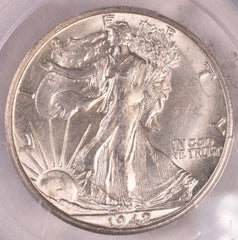 1942-S Walking Liberty Silver Half Dollar - PCGS MS64