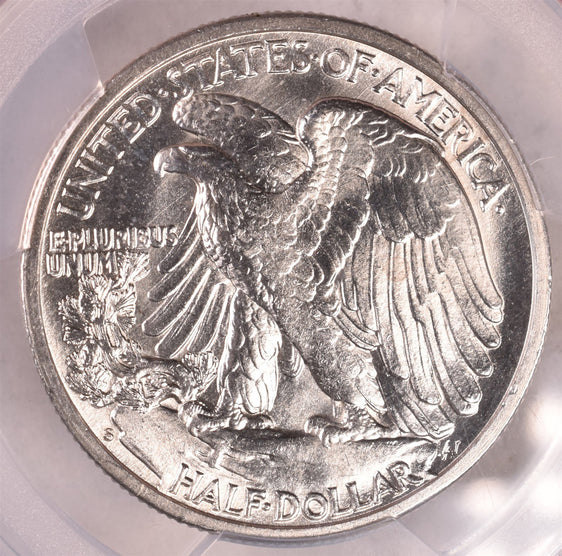 1942-S Walking Liberty Silver Half Dollar - PCGS MS64