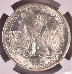 1942-S Walking Liberty Silver Half Dollar - NGC MS64