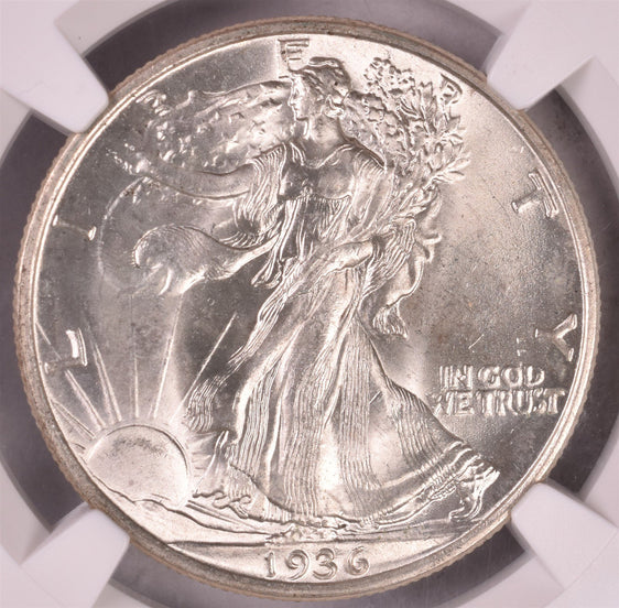1936 Walking Liberty Silver Half Dollar - NGC MS64