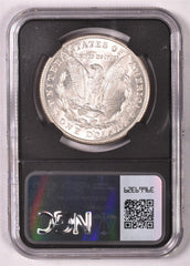 1921-S Morgan Dollar NGC Brilliant UNC - Relic Bag Label Series Stock Photos