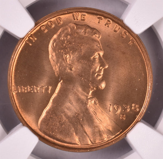 1938-S Lincoln Wheat Penny Cent - NGC MS67+ Plus RD